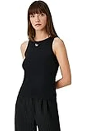 Koton Jewel Detail Crew Neck Sleeveless Tank Top Camiseta de Tirantes Anchos, , S para Mujer