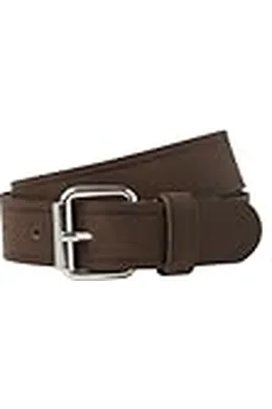JACK & JONES Jacpeet Belt Cinturón sintético, Color marrón, 90 Hombres