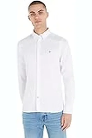 Tommy Hilfiger Hombre Camisa Core Flex Dobby Manga Larga, , XXL