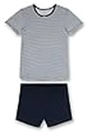 Sanetta 245485 Pijama Corto, Azul nórdico, 164 cm para Niñas