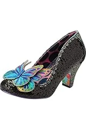 Irregular Choice Señora Mariposa, Oxford Mujer, Black, 42 EU
