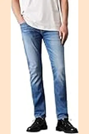 Calvin Klein Jeans Delgado, Jeans Hombre, Denim (Denim Medium Blue), 33W / 34L