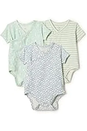 Amazon X Sofia Grainge Body de manga corta con cierre lateral Unisex Bebés, Pack de 3, , Prematuro
