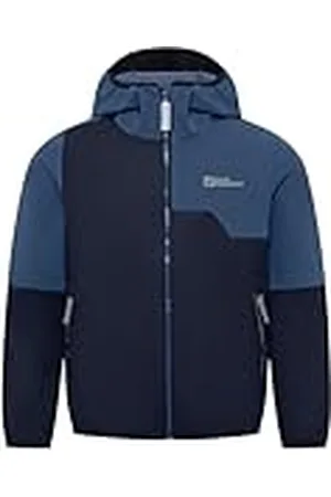 Jack Wolfskin Chaqueta de softshell unisex para niños Turbulence Hooded Jkt K