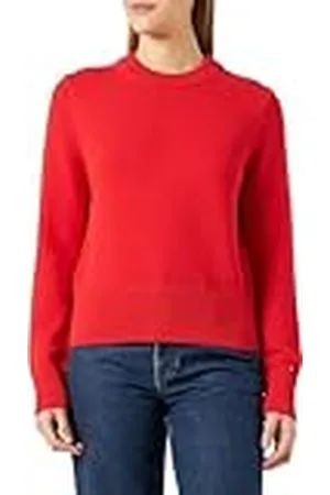 Tommy Hilfiger Mujer Jersey 1985 Jersey de Punto, Rojo (Fireworks), XXL