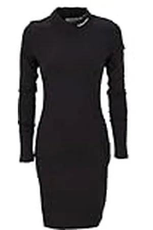 Calvin Klein Jeans Mujeres LOGO ELASTIC MILANO DRESS J20J225395, Black (CK Black), XS