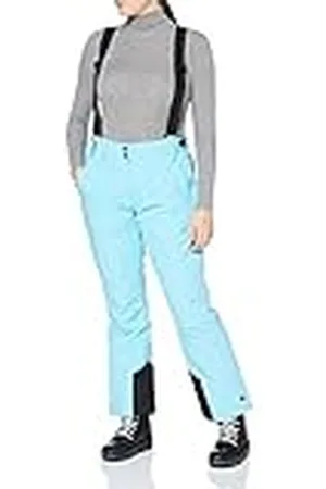 Killtec Erielle Pantalón Funcional con Tirantes extraíbles, protección de Bordes y paranieves, Mujer, Aqua Claro, 36