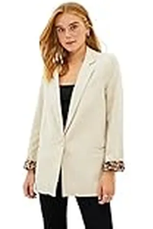 Trendyol Damen Gerade Lange Ärmel Regulär Blazerjacke, Blazer De Las Mujeres