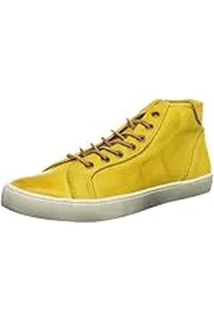 SELECTED Sel Alex 16030218 - Zapatillas de Cuero para Hombre, Color Amarillo, Talla 43