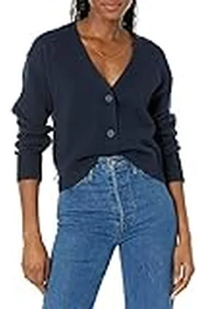 Amazon Cárdigan corto con cuello en V y corte holgado Mujer, , XS
