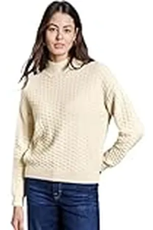 Street one A303144 Jersey con Textura, Beige Suave, 48 para Mujer