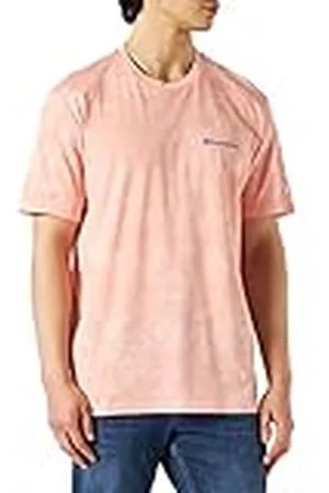 Champion American Classics Tie Dye S/S, Camiseta, para Hombre, Rosa Tie Dye, S