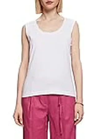 ESPRIT 053ee1k310 Camiseta, Blanco, M para Mujer