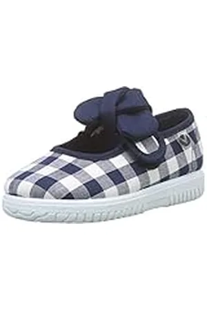 victoria Ojalc1 Vichy, Bailarinas con Punta Cerrada Niños, Azul (Marino 30), 19 EU