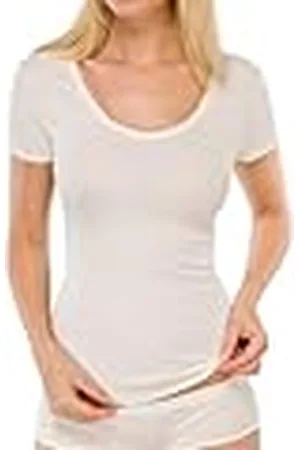 Schiesser Camisa de manga corta para Mujer, Beige, 38