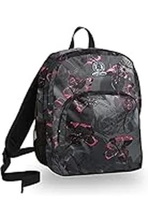 Invicta Mochila Benin M De Spa, Dark Bloom, Negra, 28 L, Doble Compartimento, Escolar Y De Ocio, Talla Única