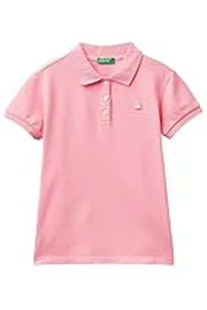 Benetton Camiseta Polo M/M 3WG9C300O Camisa, , 122 cm para Niñas