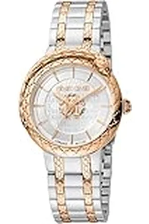 Roberto Cavalli Reloj Analógico para Mujeres de Cuarzo con Correa en Acero Inoxidable RV1L189M0091