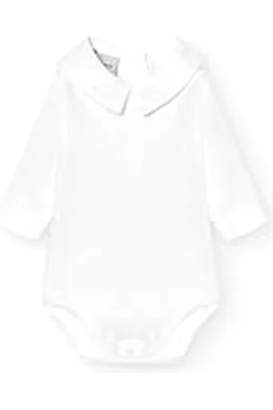 BABIDU Body Bebé Manga Larga Algodón 100%, Body Bebé Recien Nacido Con Cuello Polo, Tejido Suave Transpirable y Hipoalergénico Piel Sensible, Ropa Bebé Niño y Niña Unisex,Primera Puesta, Uso Diario
