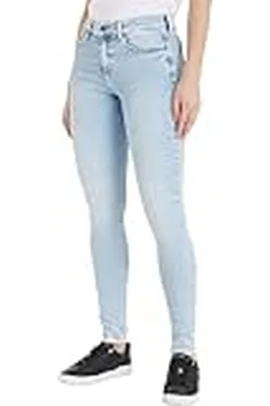 Tommy Hilfiger Nora MD SKN BH1215 DW0DW18707 Pantalones de Mezclilla, , 34W / 34L para Mujer