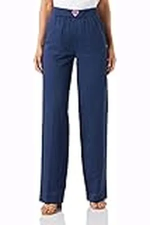 Moschino Palazzo Trousers Pantalones Casuales, , 46 De Las Mujeres