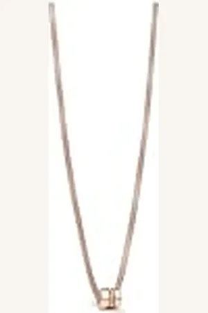 Bering Collar para mujer en oro rosa brillante – Arctic Symphony Collection con acero inoxidable – FAM2-R-ME-N-450, 450, Acero inoxidable, No es una piedra preciosa