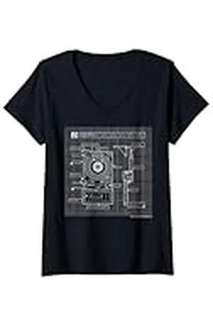 Ghostbusters Mujer Esquemas del paquete de protones de Los Cazafantasmas Camiseta Cuello V