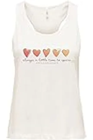ONLY Onlhenny Life Reg S/L Tank Top Box Jrs Camiseta, , M para Mujer