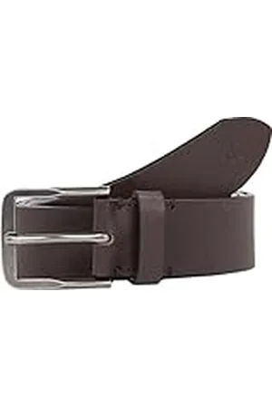 Calvin Klein Jeans Hombres CLASSIC FLAT R LTHR BELT 35MM K50K511421, Brown (Bitter Brown/Antique Silver), 115