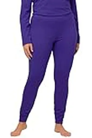 Ulla Popken Quick Dry Moisture Wicking Stretch Ski Leggings Pantalones, , 32W / 32L para Mujer