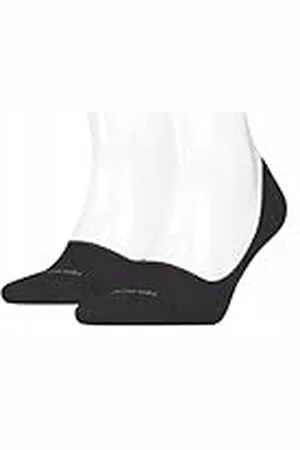 Calvin Klein Mid Cut Footie, Negro , 39 (Pack de 2) para Hombre