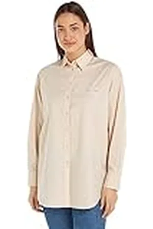 Calvin Klein Jeans Loose MONOLOGO Shirt J20J221866 Camisas de Tejido, , L para Mujer