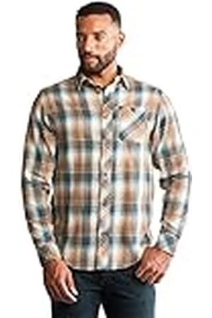 Timberland Woodfort-Camisa de Trabajo de Franela de Peso Medio Delantal Abotonado de utilidades, , XXL para Hombre