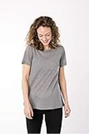 Supernatural Camiseta Fina de Manga Corta para Mujer, con Lana de Merino, W Everyday SS, Mujer, SNW015710K34XS, , Extra-Small