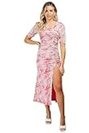 Little Mistress Floral Asym Midi Vestido de cóctel, , 44 para Mujer