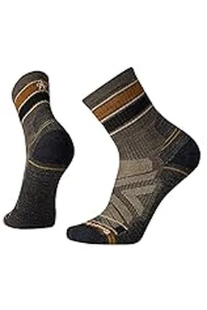Smartwool Light Cushion Striped Mid Crew Socks Calcetines de Media caña a Rayas con amortiguación Ligera Hike