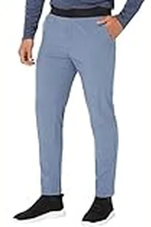 Skechers Pantalones de acción Gowalk Informales, Azul Ahumado, M para Hombre