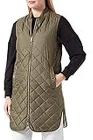 Geox W Asheely Chaqueta, Oliva Militar, 52 para Mujer