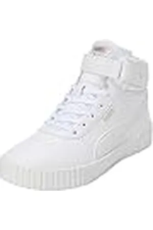 PUMA Carina 2.0 Mid Winter Wonderland, Zapatillas Mujer, Blanco Galaxy Rosa Plata, 40 EU