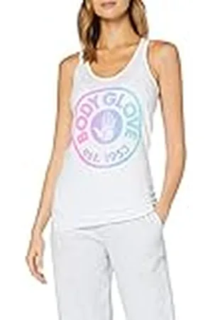 Body Glove Established Racer Vest Camiseta Sin Mangas, Mujer, White, L