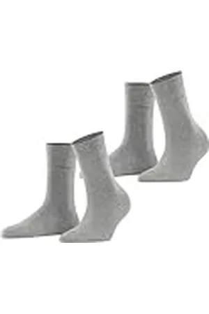 ESPRIT Basic Easy Multipack W So algodón lisos 2 pares, Calcetines Mujer, , 39-42