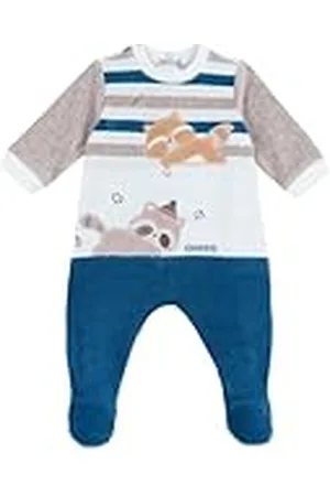 chicco Mono de Chenilla Con Abertura En Rótula, Bebé-Niños, , 0 meses, Diseñado en Italia