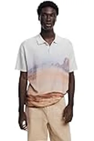 Desigual Polo de Manga Corta para Hombre Camiseta, , S