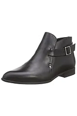 Pieces® Psutara Leather Buckle Boot Black, Botas Chelsea Mujer, , 37 EU