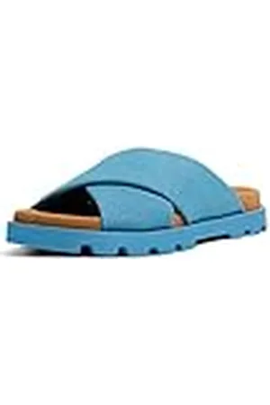 Camper Brutus-k201322, Sandalias Planas, Mujer, Azul, 42 EU