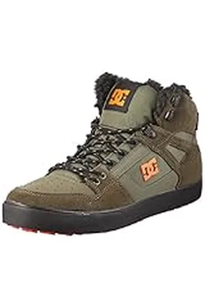 Dcshoes Pure, Zapatillas Hombre, Dusty Olive/Orange, 40.5 EU