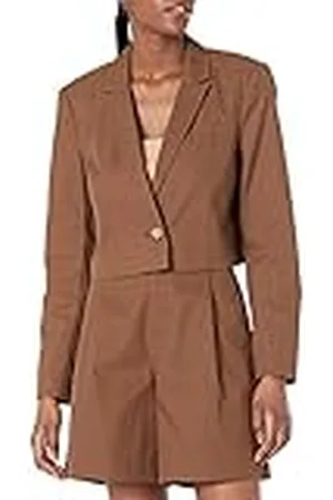 THE DROP Karina Cropped Boxy Blazer, , XXL