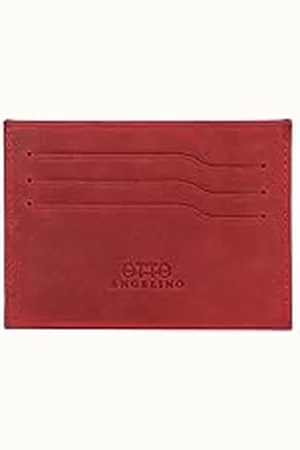 Otto Angelino Cartera con Tarjetero de Cuero Genuino Delgado para hombres, Múltiples Ranuras para Tarjetas de Crédito, Tarjetas Débito, de Banco y de Negocios, Unisex