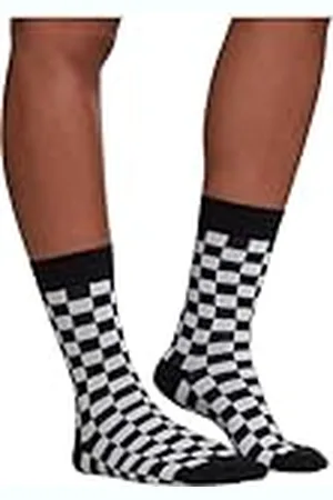 Urban classics Checker Socks 2-Pack Calcetines, Multicolor (Negro/Blanco 00826), 39-42 para Hombre