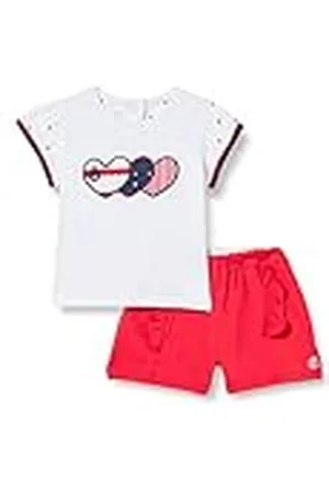 chicco Set de 2 piezas: camisetas y pantalones cortos para niñas, Bebé-Niñas, 3 meses